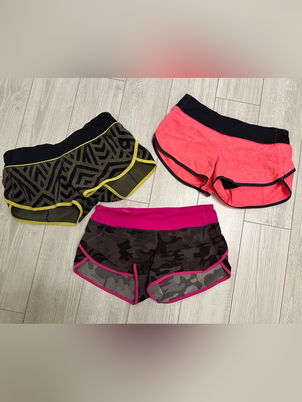 Lululemon speed short lot of 3 pairs